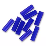 Preciosa Seed Beads, 6.5x2 mm Sapphire Tubes, 20 g