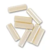 Preciosa Seed Beads, 6.5x2 mm Tubes, Cream, 20 g