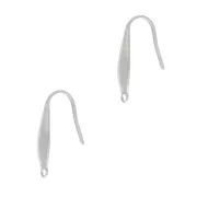19x4.5mm Stainless steel Design earwires with closed ring x2