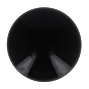 14mm Opaque resin cabochon - Black x1|raw }}