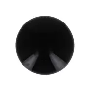 12mm Opaque resin cabochon - Black x1