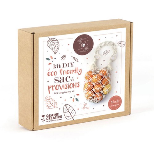 Kit macramé bag - Graine Créative - Cotton shopping bag x1