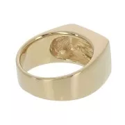 Signet ring for woman - Size 50 - Gold Plated 3 microns x1
