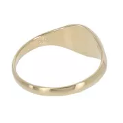 Round ring - for woman - size 50 - Gold Plated 3 micron x1