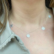 10 mm 925 Sterling Silver Round leopard pattern charm with open ring x1