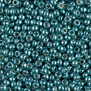 Seed beads Miyuki Duracoat 11/0 4217 - Galvanized Dark Sea Foam x8g