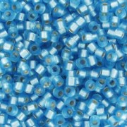 Miyuki Delica 11/0 DB0692 - Dyed Semi Mat Silver Lined Aqua|raw }}