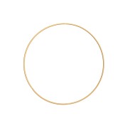 20cm Bare metal circle for dream catcher hanging and lampshade - Gold Tone x1