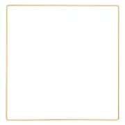 30cm Bare metal square for hanging dream catcher and lampshade - Gold Tone x1