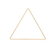 20cm Bare metal triangle for dream catcher hanging and lampshade - Gold Tone x1|raw }}