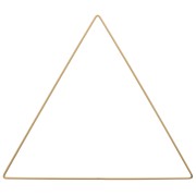30cm Bare metal triangle for dream catcher hanging and lampshade - Gold Tone x1|raw }}