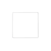 15cm Bare metal square for hanging dream catcher and lampshade - White x1