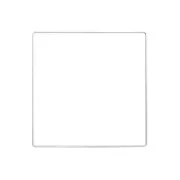 20cm Bare metal square for hanging dream catcher and lampshade - White x1