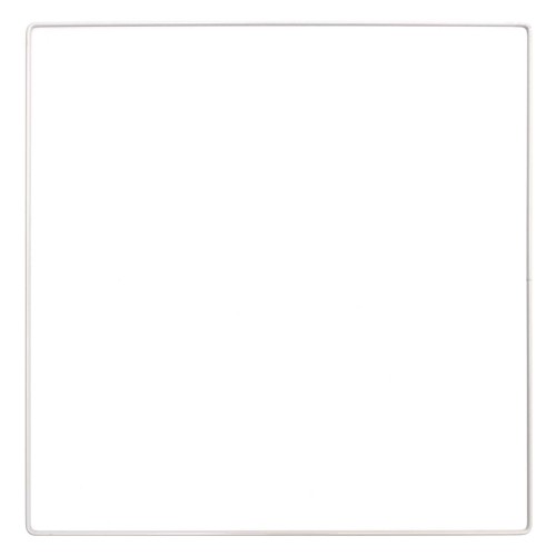 30cm Bare metal square for hanging dream catcher and lampshade - White x1