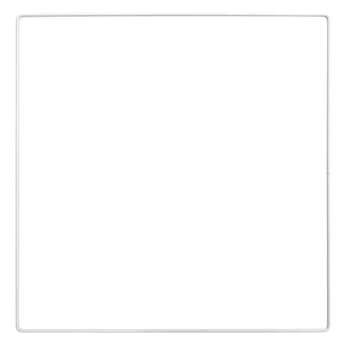 30cm Bare metal square for hanging dream catcher and lampshade - White x1