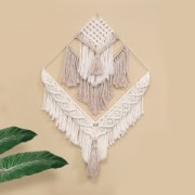 30cm Bare metal square for hanging dream catcher and lampshade - White x1