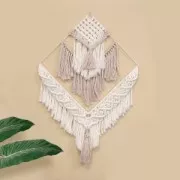 30cm Bare metal square for hanging dream catcher and lampshade - White x1