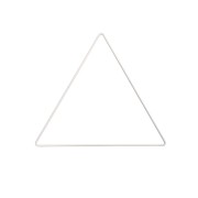 20cm Bare metal triangle for dream catcher hanging and lampshade - White x1