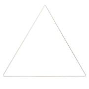 30cm Bare metal triangle for dream catcher hanging and lampshade - White x1