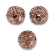 Metal bead Reliefs 12mm Antique copper tone  x1|raw }}