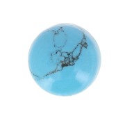 6mm Round flat back cabochon - Imitation Turquoise x1|raw }}