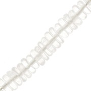 Heishi gemstone beads 5.5x2 mm - Crystal Quartz x20