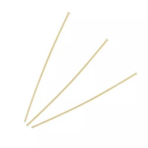 50x0,7mm 1.7mm Head pins - Fine Gold plated x20