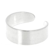 8mm 925 Sterling Silver Adjustable wide ring x1