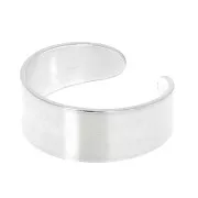 8mm 925 Sterling Silver Adjustable wide ring x1