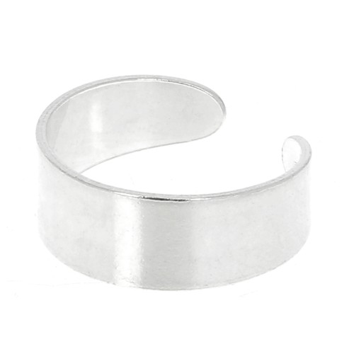 8mm 925 Sterling Silver Adjustable wide ring x1