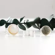 8mm 925 Sterling Silver Adjustable wide ring x1