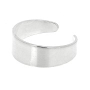 6mm 925 Sterling Silver Adjustable wide ring x1|raw }}