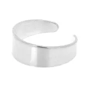 6mm 925 Sterling Silver Adjustable wide ring x1