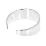 6mm 925 Sterling Silver Adjustable wide ring x1
