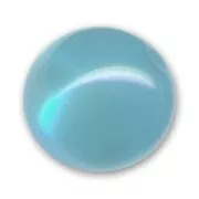 Polaris round bead glossy finish 25 mm Aquamarine x1