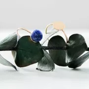 Thin ring for 8mm cabochon - Size 54 - Gold plated 3 micron x1