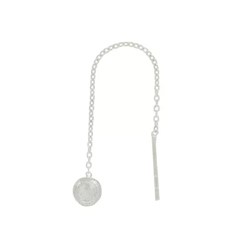 60mm 925 Sterling Silver Earthreads for 4 mm cabochon x2