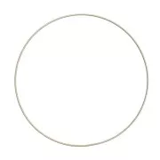 25cm Bare metal circle for dream catcher hanging and lampshade - Gold Tone x1