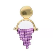 Cymbal - Earstuds for Miyuki 11/0 weaving - Venio II - Fine Gold plated x2