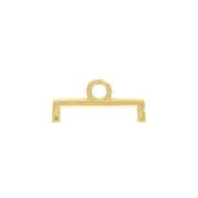 12mm Cymbal - 11/0 delica weaving end - Topolia II - Fine Gold plated x1