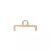 12mm Cymbal - 11/0 delica weaving end - Topolia II Rose Gold x1