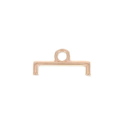 12mm Cymbal - 11/0 delica weaving end - Topolia II Rose Gold x1