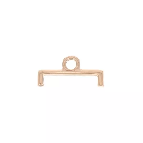 12mm Cymbal - 11/0 delica weaving end - Topolia II Rose Gold x1