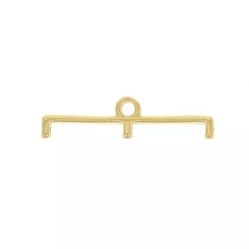 23mm Cymbal - 11/0 delica weaving end - Topolia III - Fine Gold plated x1