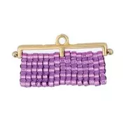 23mm Cymbal - 11/0 delica weaving end - Topolia III - Fine Gold plated x1