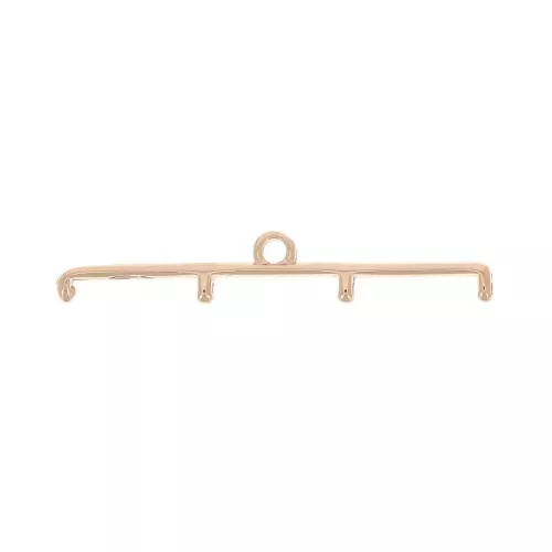 33mm Cymbal - 11/0 delica weaving end - Topolia IV - Rose Gold x1