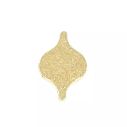 15x11mm Liotrivi Cymbal Connector for Paisley Duo - Fine Gold plated x1