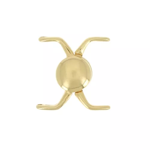 Cymbal Magnetic clasp for Miyuki Delica 11/0 18x17mm Kissamos II Fine gold plated
