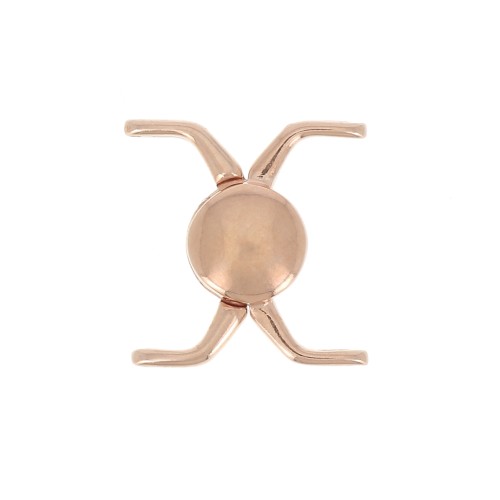 Cymbal Magnetic clasp for Miyuki Delica 11/0 18x17 mm Kissamos II Rose Gold
