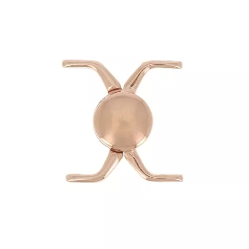 Cymbal Magnetic clasp for Miyuki Delica 11/0 18x17 mm Kissamos II Rose Gold